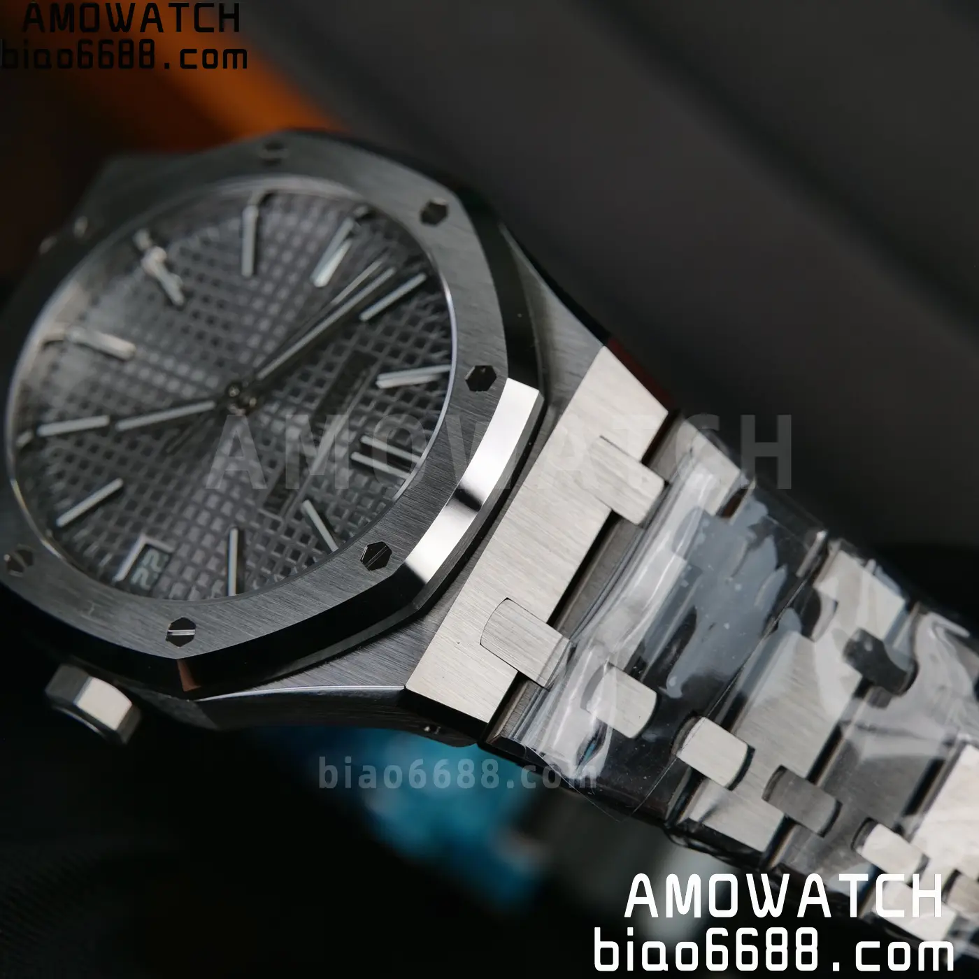 Royal Oak 41mm 15510 SS VSF 1:1 Best Edition Gray Textured Dial on SS Bracelet DD4302 Super Clone 98 c17e581a11c09a6 AMO Watch