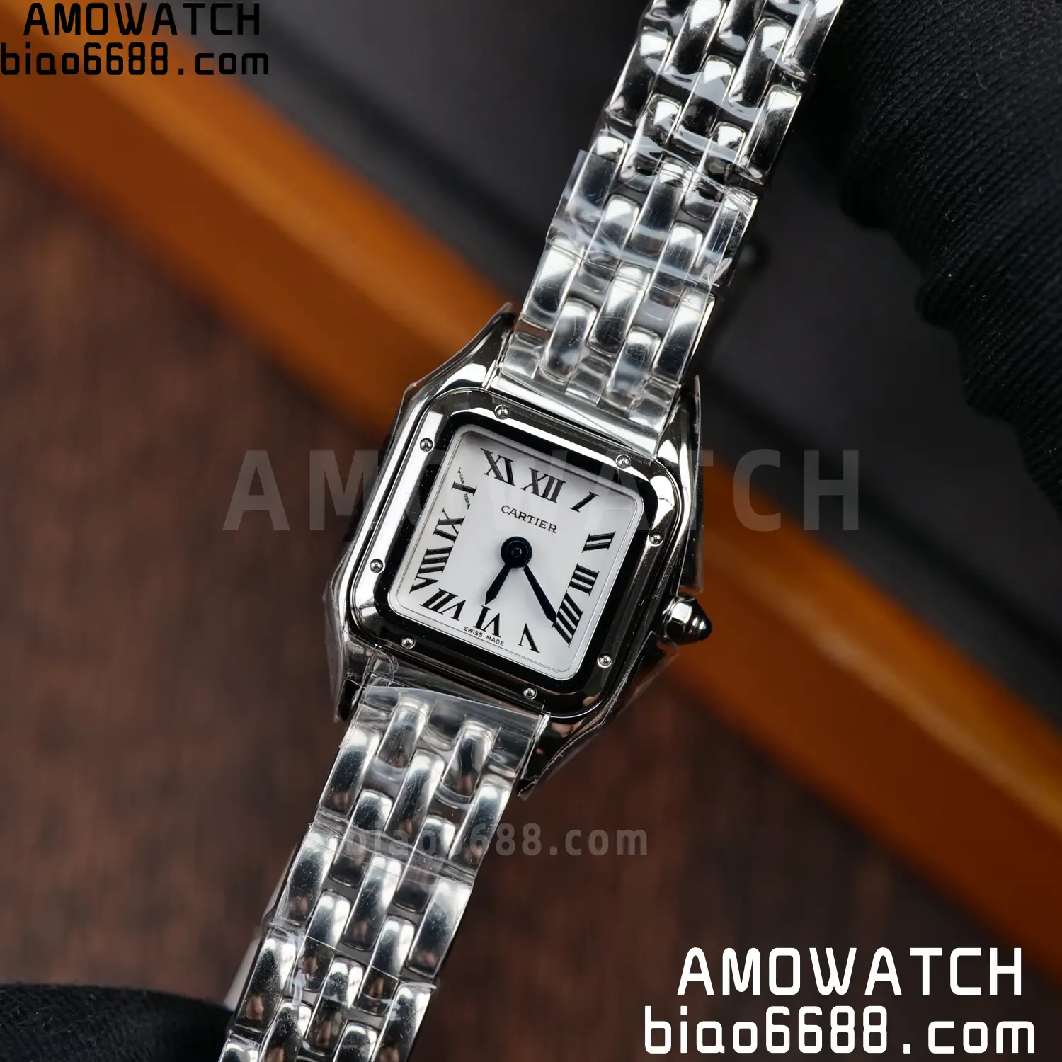 Panthère de Cartier Mini 19mm WSPN0012 BBA 1:1 Best Edition SS White Dial on SS Bracelet Swiss Quartz 90 c1f99be5b03489b AMO Watch
