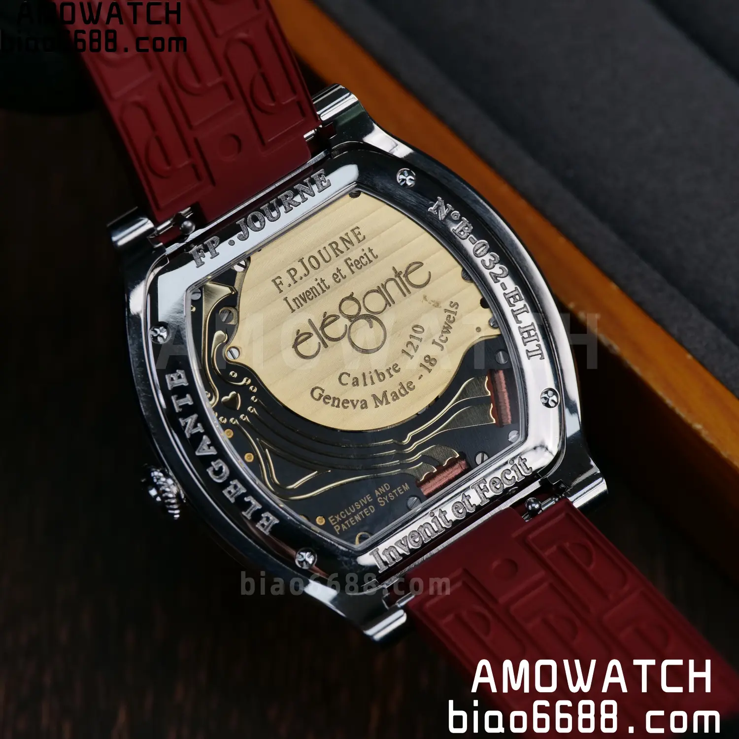 FPJ F.P.Journe Elegante FJ Factory Best Edition White Dial on Red Rubber Strap Quartz V2 109 c3591a29761e0e9 AMO Watch