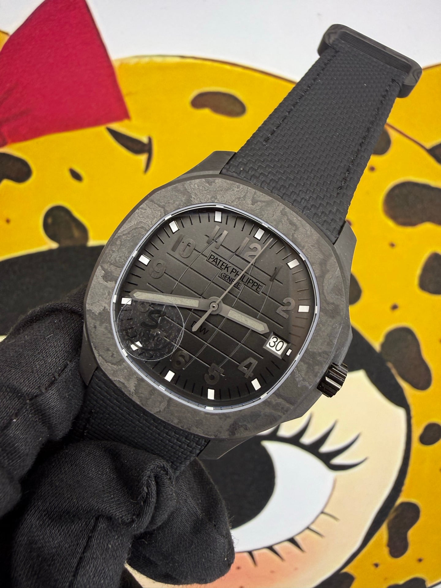 PP Aquanaut 5167 ALL Black DIW SONIC Factory SF 1:1 Best Edition Black Dial On Black Nylon Strap DD324 27 c70fb83c6a22530 阿默表行AmoWatch