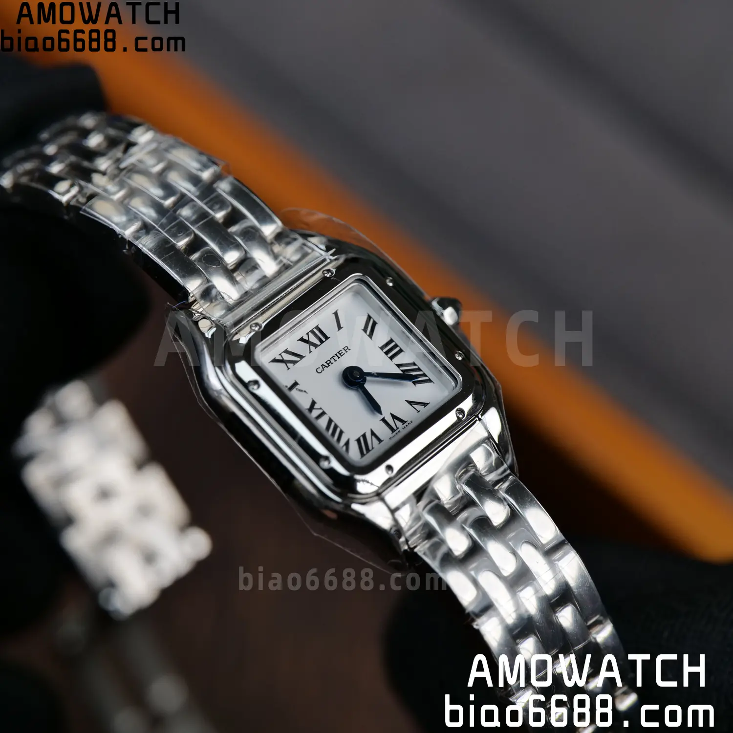 Panthère de Cartier Mini 19mm WSPN0012 BBA 1:1 Best Edition SS White Dial on SS Bracelet Swiss Quartz 92 c817b02b3d5d181 AMO Watch
