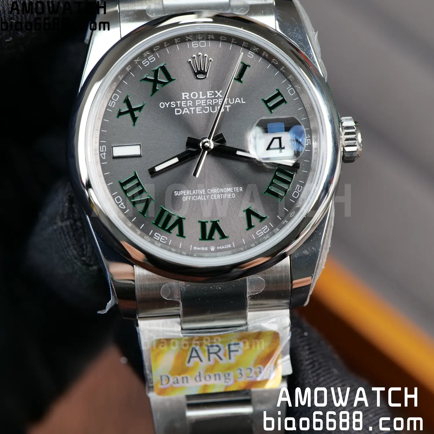 Rolex DateJust 126300-0013 36mm ARF 1:1 Best Edition Roman Gray Dial on Oyster Bracelet DD3235 74 d2a6de63be5e270 AMO Watch