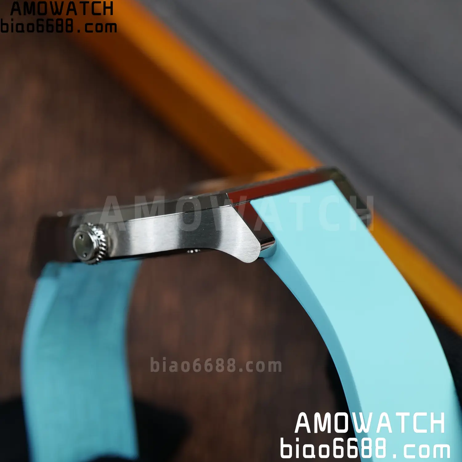FPJ F.P.Journe Elegante FJ Factory Best Edition White Dial on Light Blue Rubber Strap Quartz V2 90 d3acc49dd8c354c AMO Watch