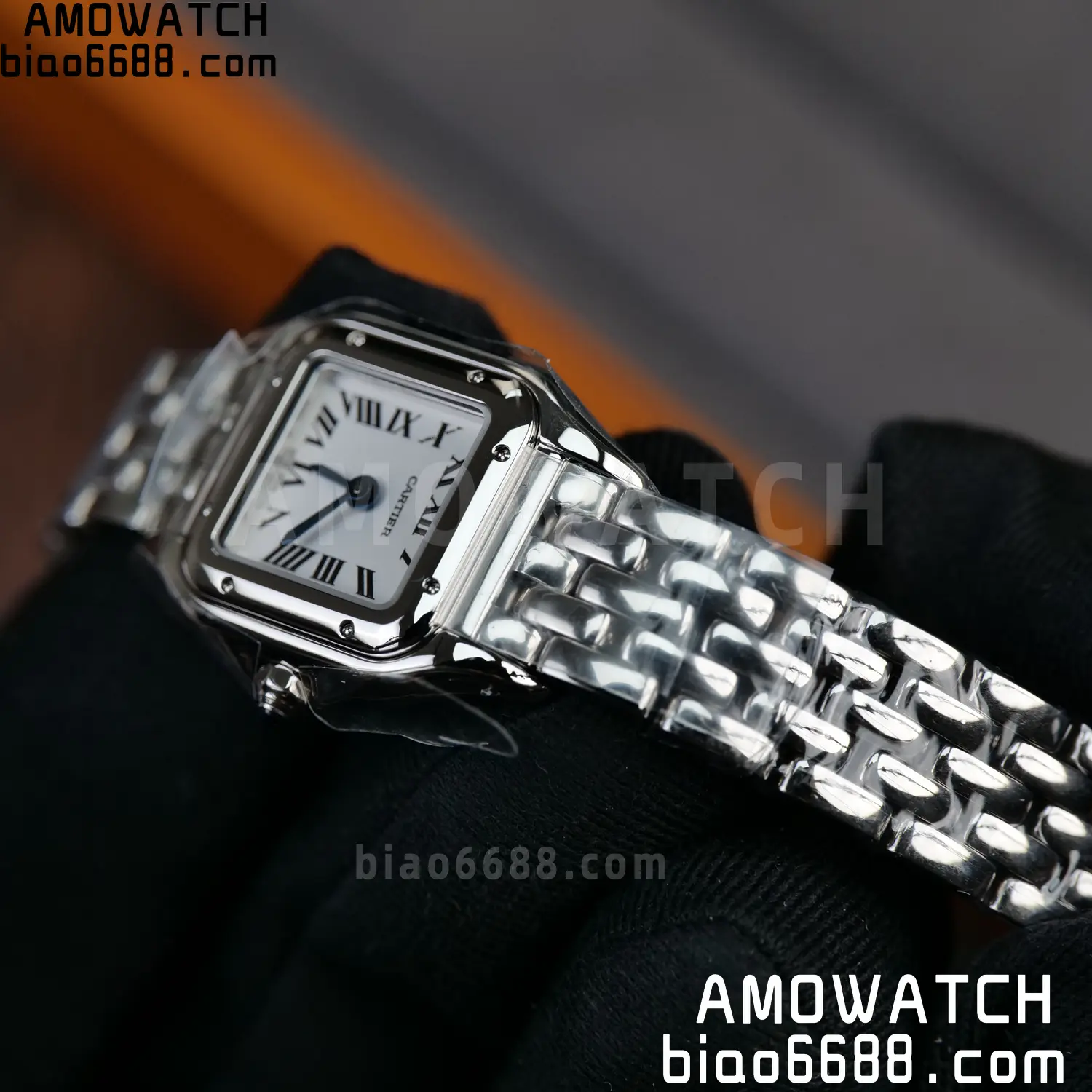 Panthère de Cartier Mini 19mm WSPN0012 BBA 1:1 Best Edition SS White Dial on SS Bracelet Swiss Quartz 82 d3ddf2bdeec22ea AMO Watch