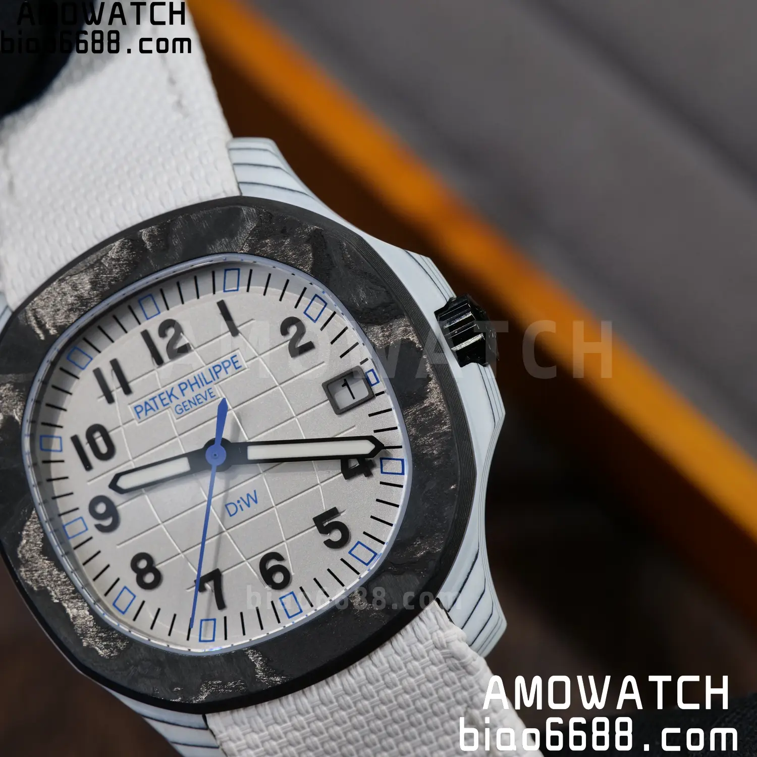 PP Aquanaut 5167 Polar Blue DIW SONIC Factory SF 1:1 Best Edition White Dial On White Nylon Strap DD324 87 d4e5b3e956c82e0 阿默表行AmoWatch