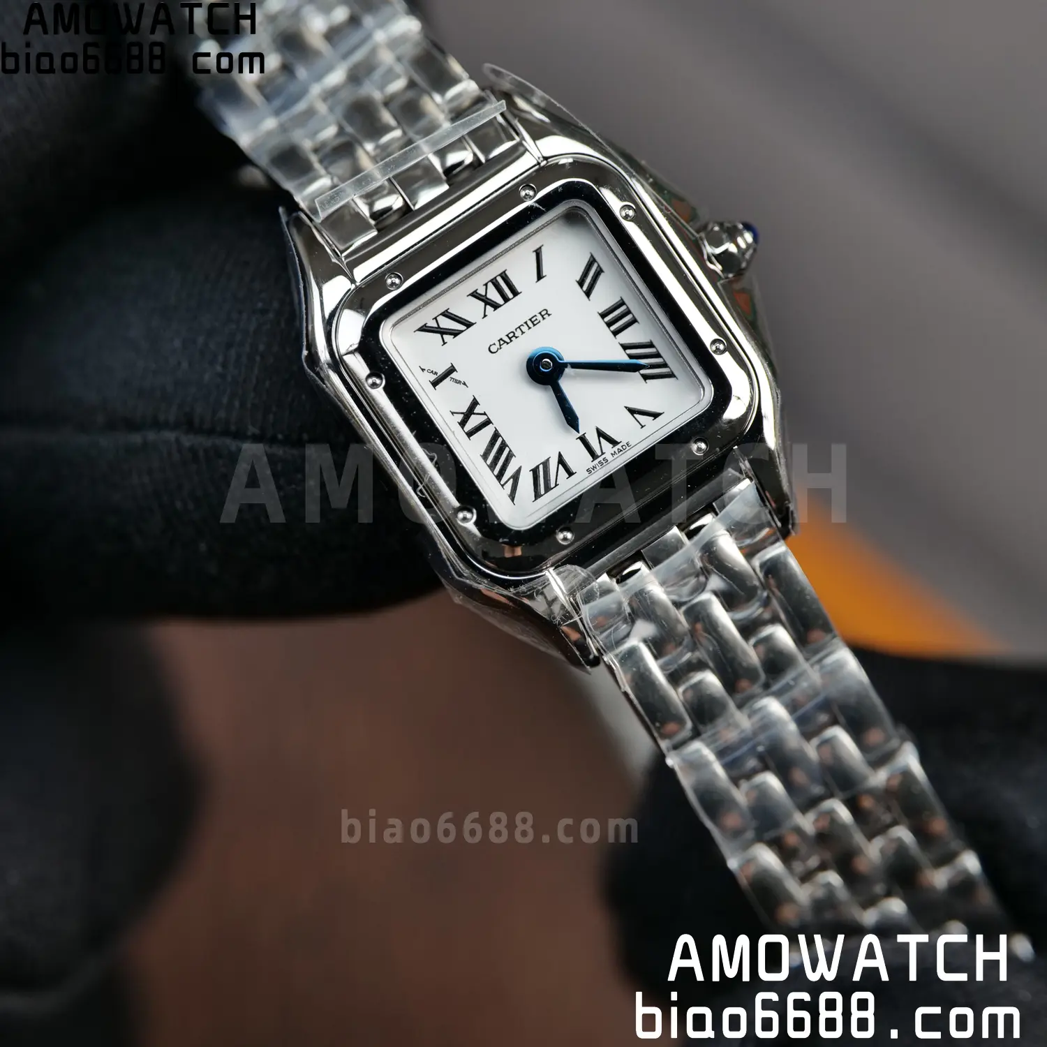 Panthère de Cartier Mini 19mm WSPN0012 BBA 1:1 Best Edition SS White Dial on SS Bracelet Swiss Quartz 87 e36a790712ad635 AMO Watch