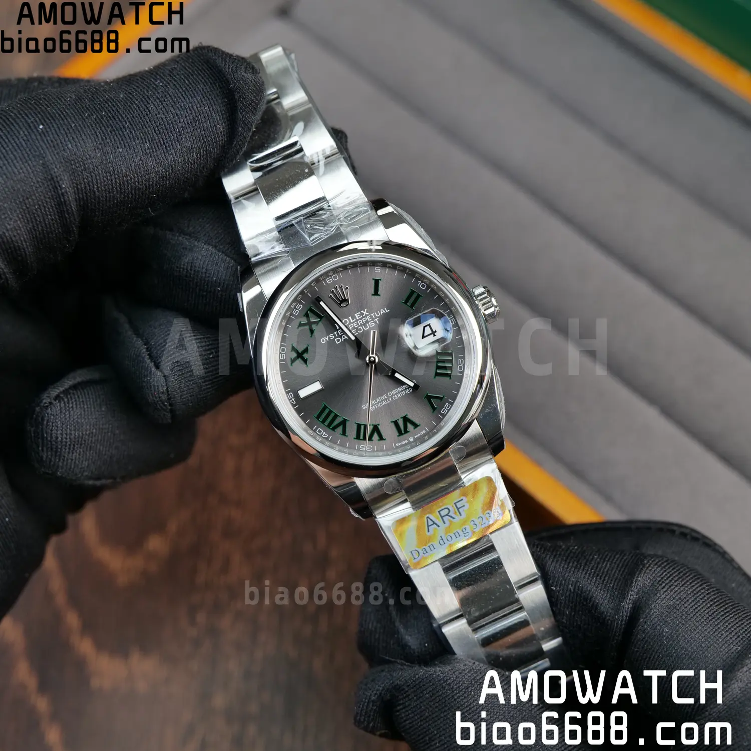 Rolex DateJust 126300-0013 36mm ARF 1:1 Best Edition Roman Gray Dial on Oyster Bracelet DD3235 55 e455678c544ee29 AMO Watch