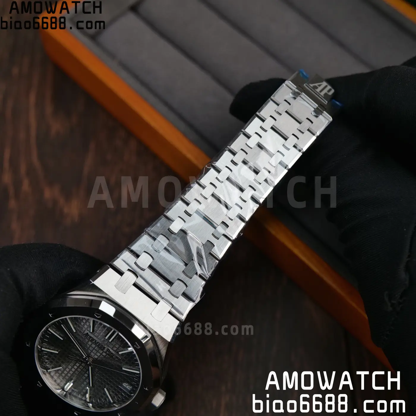 Royal Oak 41mm 15510 SS VSF 1:1 Best Edition Gray Textured Dial on SS Bracelet DD4302 Super Clone 89 e9811543ed7a378 AMO Watch