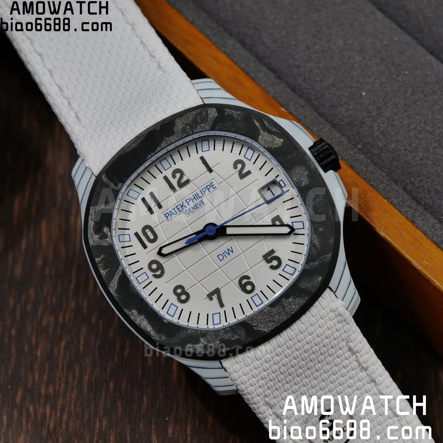 PP Aquanaut 5167 Polar Blue DIW SONIC Factory SF 1:1 Best Edition White Dial On White Nylon Strap DD324 100 ea5ef586725d0e9 阿默表行AmoWatch