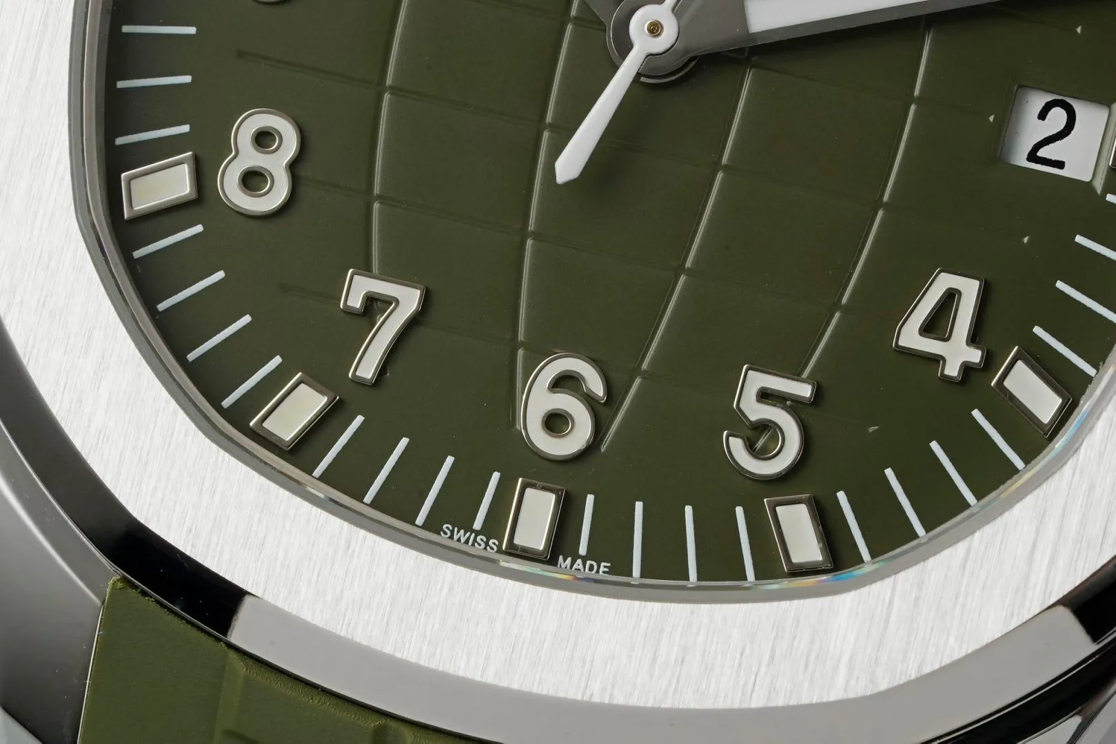 PP Aquanaut 5168G 42mm SS DDF 1:1 Best Edition Green Dial on Green Rubber Strap DPB330 Super Clone (Weighted) 23 f5ae43287a3010a AMO Watch