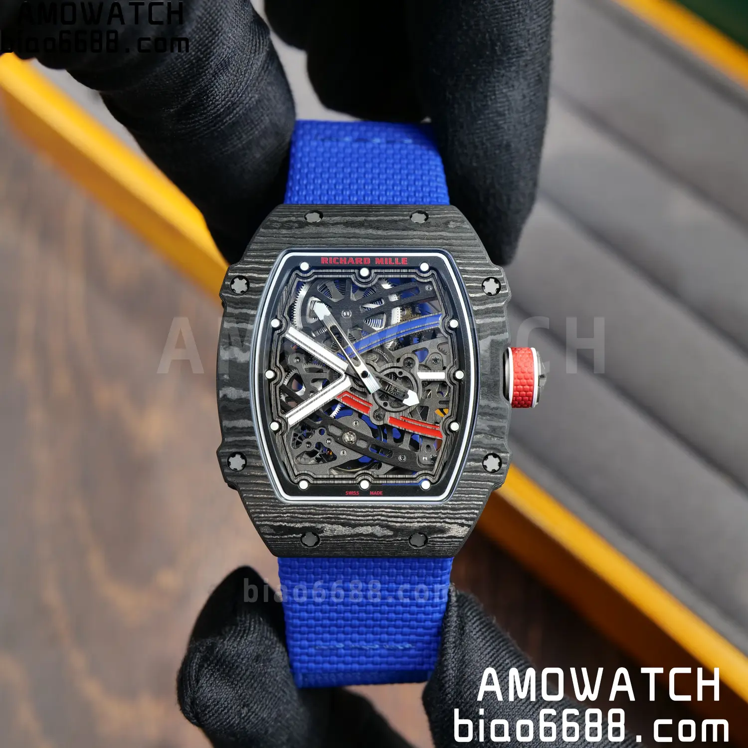 RICHARD MILLE RM67-02 Black NTPT RICH Factory PRO 1:1 France Blue/Red/White Skeleton Dial CRMA7 Super Clone V2 80 fc2d54e217a05f5 阿默表行AmoWatch