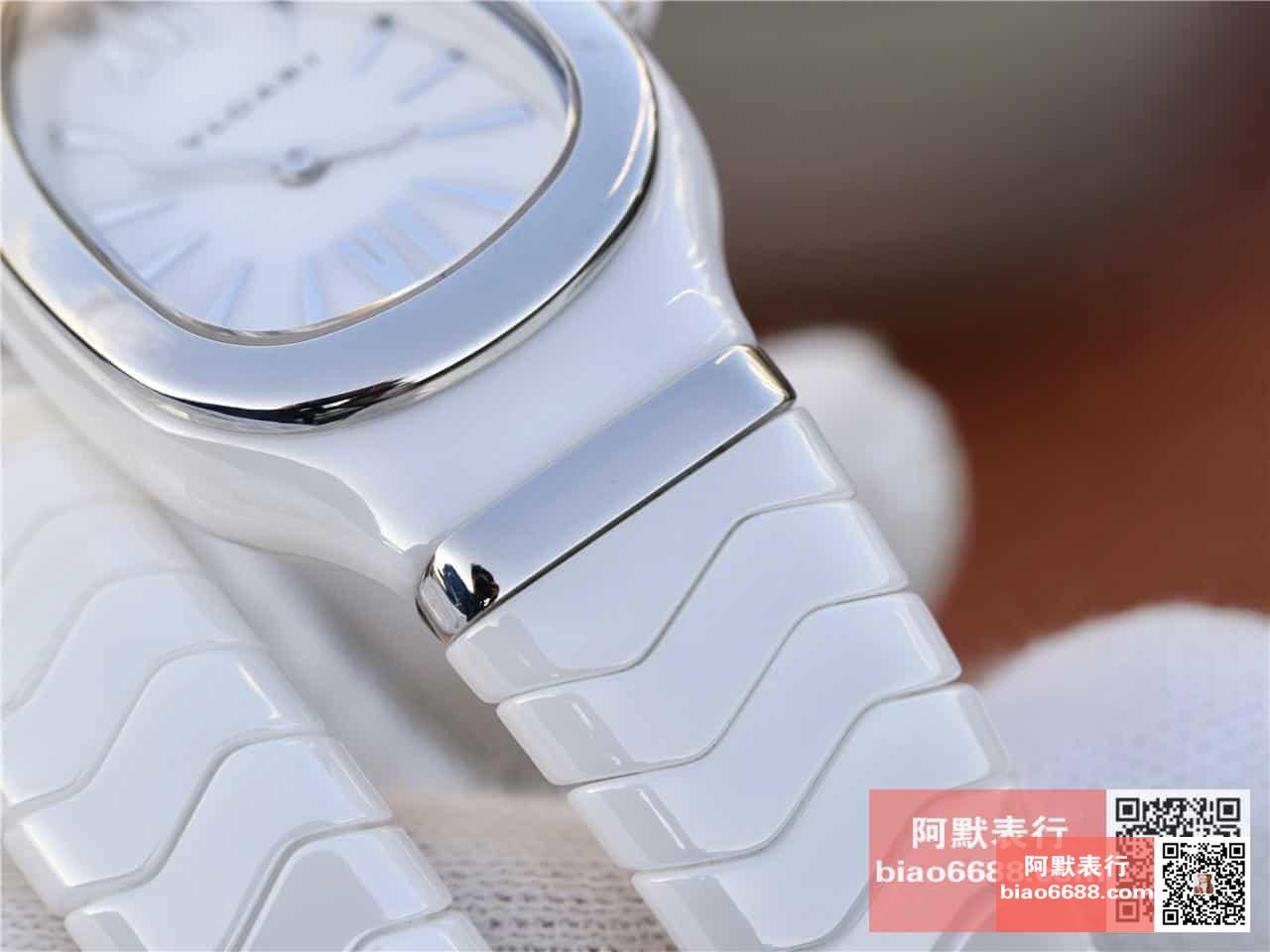 ¥2400 BV宝格丽SERPENTI系列白色陶瓷与黑陶瓷腕表以精美蛇形向众人展现时尚奢华之美 - 阿默表行AmoWatch