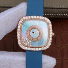 ¥1590  萧邦（肖邦）HAPPY DIAMONDS系列204368-5001女士方型腕表