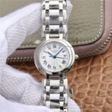 GS厂 Longines浪琴心月优雅系列L8.110.4.71.6女士钢带银色腕表