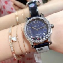 NR厂 【36mm】 Chopard萧邦HAPPY DIAMONDS快乐钻石系列London Edition女款鳄鱼皮表带腕表