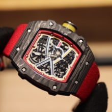 RICHARD MILLE理查德米勒（里查德米尔）RM67-02 碳纤维表壳男士布带腕表