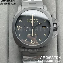 Panerai PAM00438 PAM438 O Real Ceramic VSF 1:1 Best Edition on Ceramic Bracelet P9001/B V3