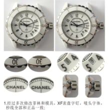 对比评测：XF厂CHANEL香奈儿J12系列H1628男女中性款石英陶瓷腕表