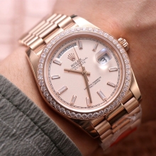 EW厂【40mm】Rolex劳力士星期日志日历型系列m228345rbr男女士钢带腕表