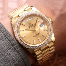 EW厂【40mm】Rolex劳力士星期日志日历型系列m228349rbr男女士钢带腕表
