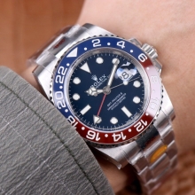 N厂 【红蓝陶瓷圈】Rolex劳力士格林尼治型II系列m126719blro-0003钢带男士腕表