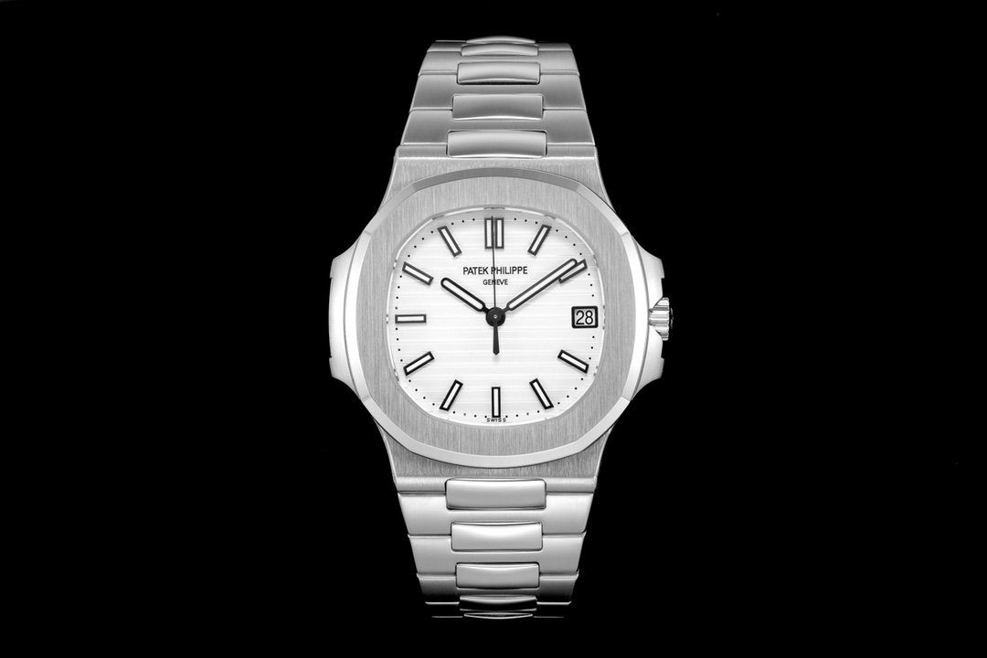 Patek Philippe Nautilus 5711/1A-011 3KF 1:1 Best Edition White Textured Dial on SS Bracelet A324 Super Clone V2