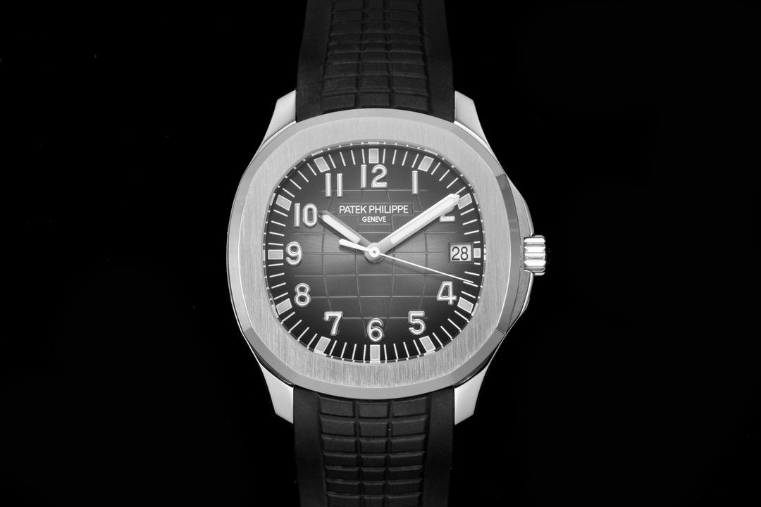 Patek Philippe Aquanaut 5167-001 SS 3KF Best Edition Gray Dial on Black Rubber Strap A324 Super Clone V2