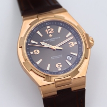 Vacheron Constantin Overseas 47040/000R-9666 MKS factory 1:1 Best Edition Brown Dial on Brown Leather Strap