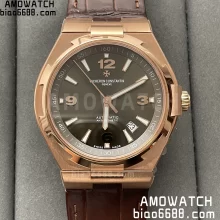 Vacheron Constantin Overseas 47040/000R-9666 MKS factory 1:1 Best Edition Brown Dial on Brown Leather Strap
