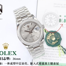 EW厂 【36mm】Rolex劳力士星期日历型 星期 日志系列m128349rbr-0001腕表