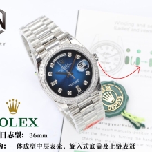 EW厂 【36mm】Rolex劳力士星期日历型 星期 日志系列m128349rbr-0010腕表