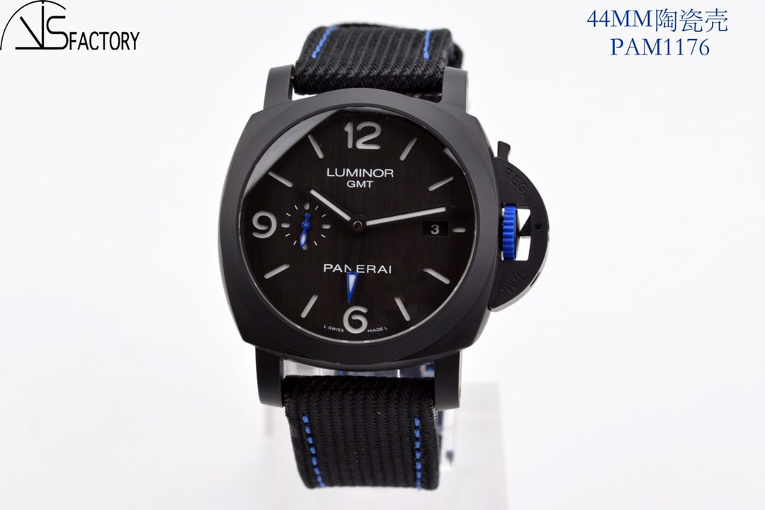 Panerai LUMINOR GMT PAM01176 pam11176 VS factory 1:1 best version Black dial P9010 movement