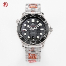 OMEGA Seamaster Diver 300M 210.32.42.20.01.001 SS ORF 1:1 Best Edition Black Ceramic Black Dial on SS Bracelet A8800
