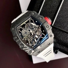 RMX厂  RICHARD MILLE理查德米勒（里查德米尔） RM35-02 3502碳纤维表壳男士橡胶表带腕表