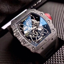 RMX厂  RICHARD MILLE理查德米勒（里查德米尔） RM35-02 3502碳纤维表壳男士橡胶表带腕表