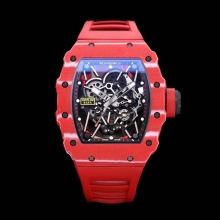 RMX厂  【红魔】RICHARD MILLE理查德米勒（里查德米尔） RM35-02 3502碳纤维表壳男士橡胶表带腕表