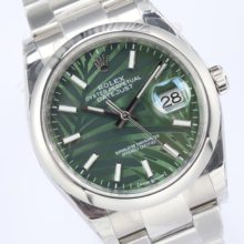 Rolex Datejust 36 olive green Palm Motif Dial 126234 EWF 1:1 Best Edition A3235