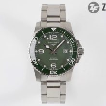 Longines Hydro Conquest 41mm L3.841.4.56.6 ZF Factory 1:1 Best Edition SS Case Rubber Strap A2824 Movement Diving Watch