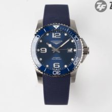 Longines Hydro Conquest 41mm L3.781.4.96.9 ZF Factory 1:1 Best Edition Rubber Strap A2824 Movement Diving Watch