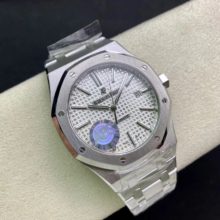 Audemars Piguet Royal Oak 15400ST 1:1 Best Edition White Textured Dial  SS Bracelet  A3120 Watch