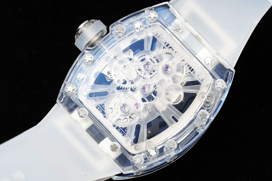 Richard Mill RM12-01 RM Factory 1:1 Best Edition Transparent Tourbillon Watch