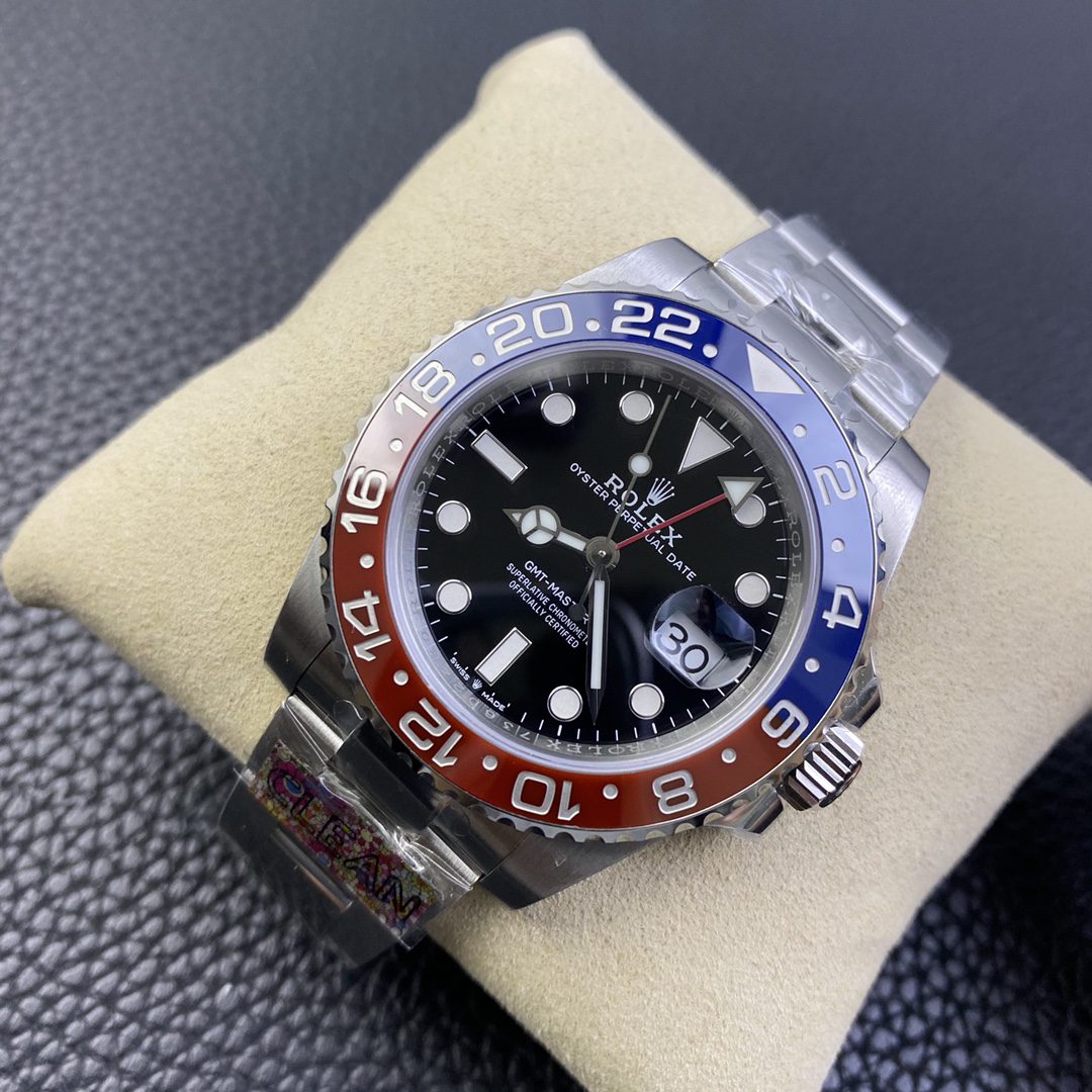 Rolex GMT Master II 40mm 126710BLOR Clean Factory 1:1 Best Edition 904L SS Case Watch A3285 Green Hands
