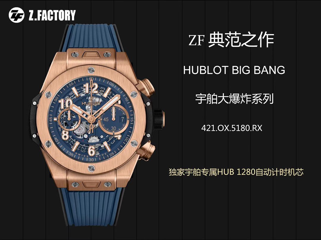 ZF 1:1 Best Version HUBLOTBIG BANG 421.OX.5170.RX Titanium Watch