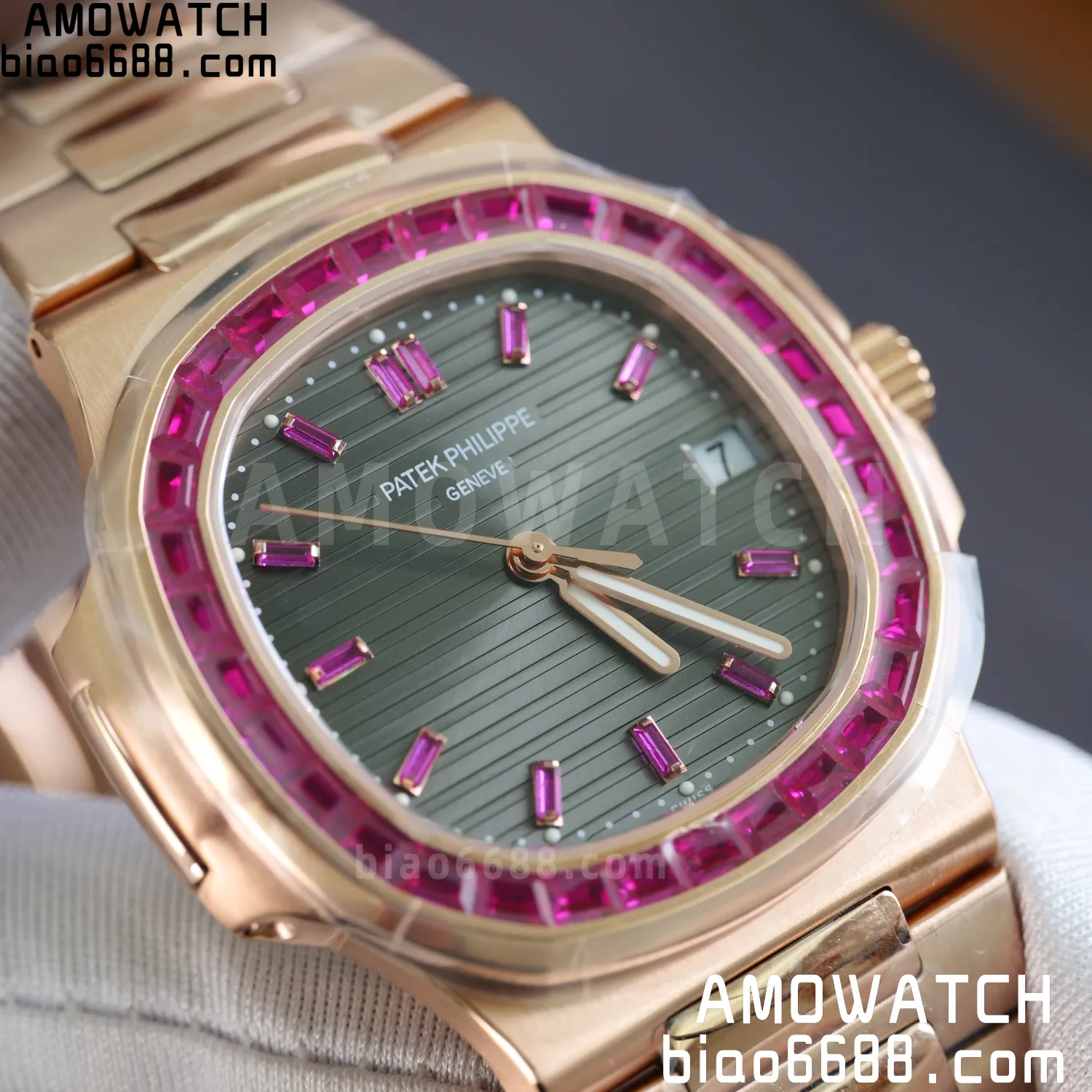 Patek Philippe Nautilus 5711 GR Factory 1:1 Best Edition Watch Asian Clone Calibre 324 73 1225ece8664f93e AMO Watch