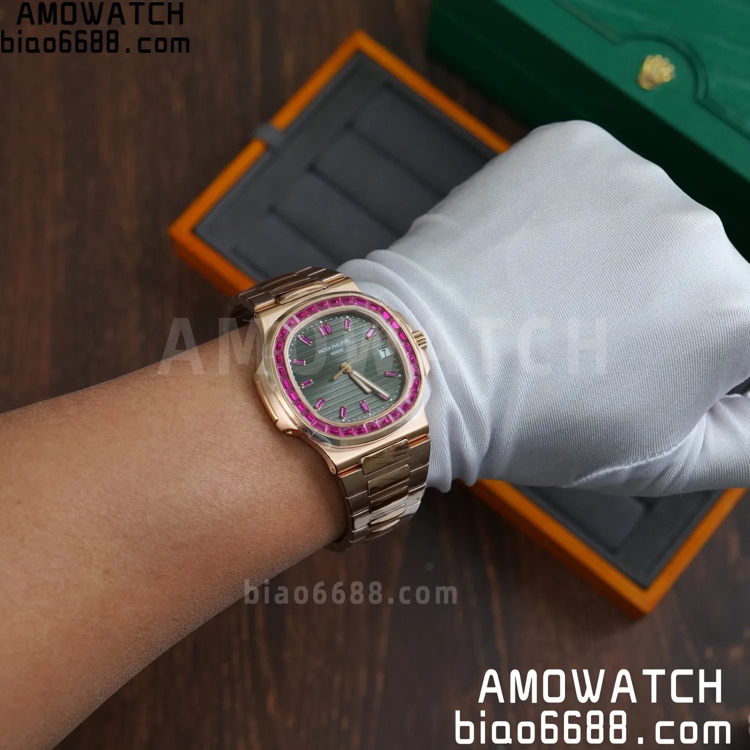 Patek Philippe Nautilus 5711 GR Factory 1:1 Best Edition Watch Asian Clone Calibre 324 79 17d8be125e77d7e AMO Watch