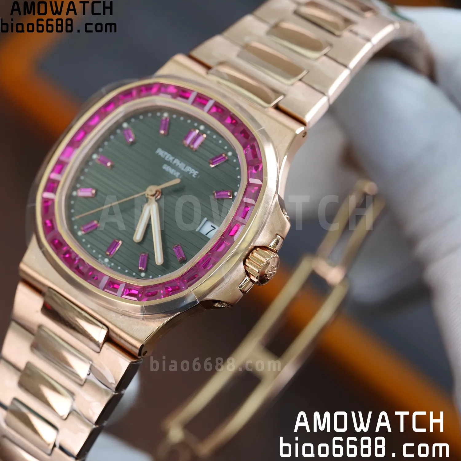 Patek Philippe Nautilus 5711 GR Factory 1:1 Best Edition Watch Asian Clone Calibre 324 67 3241570e443f8e1 AMO Watch