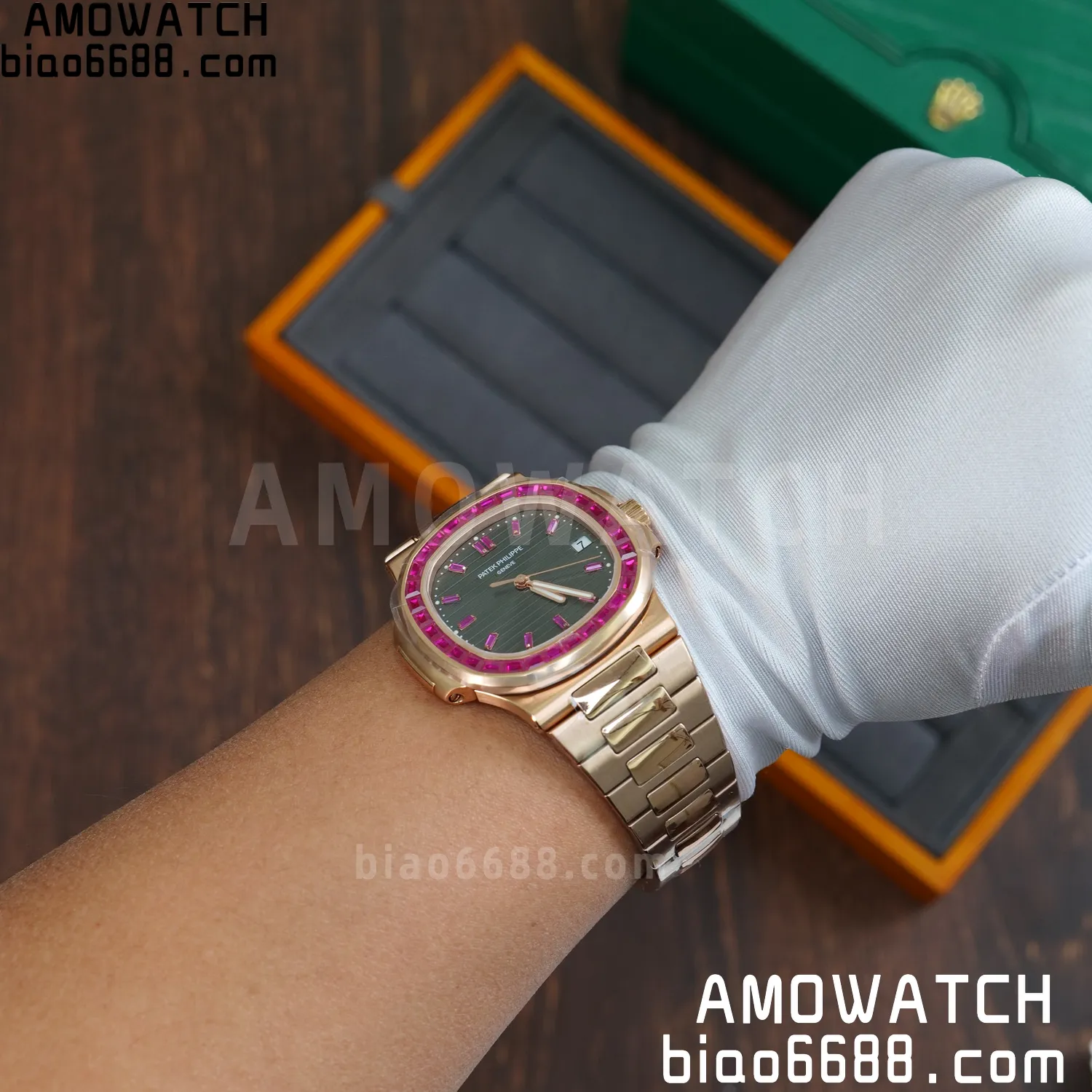 Patek Philippe Nautilus 5711 GR Factory 1:1 Best Edition Watch Asian Clone Calibre 324 81 5749d96ddcbb9dd AMO Watch