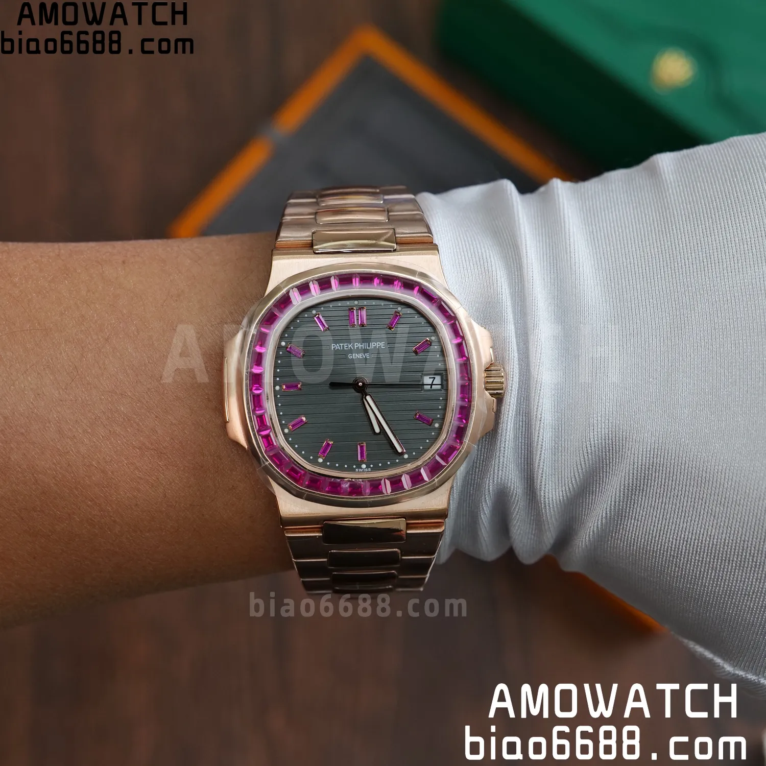 Patek Philippe Nautilus 5711 GR Factory 1:1 Best Edition Watch Asian Clone Calibre 324 80 71b3ac1b8ed04fe AMO Watch