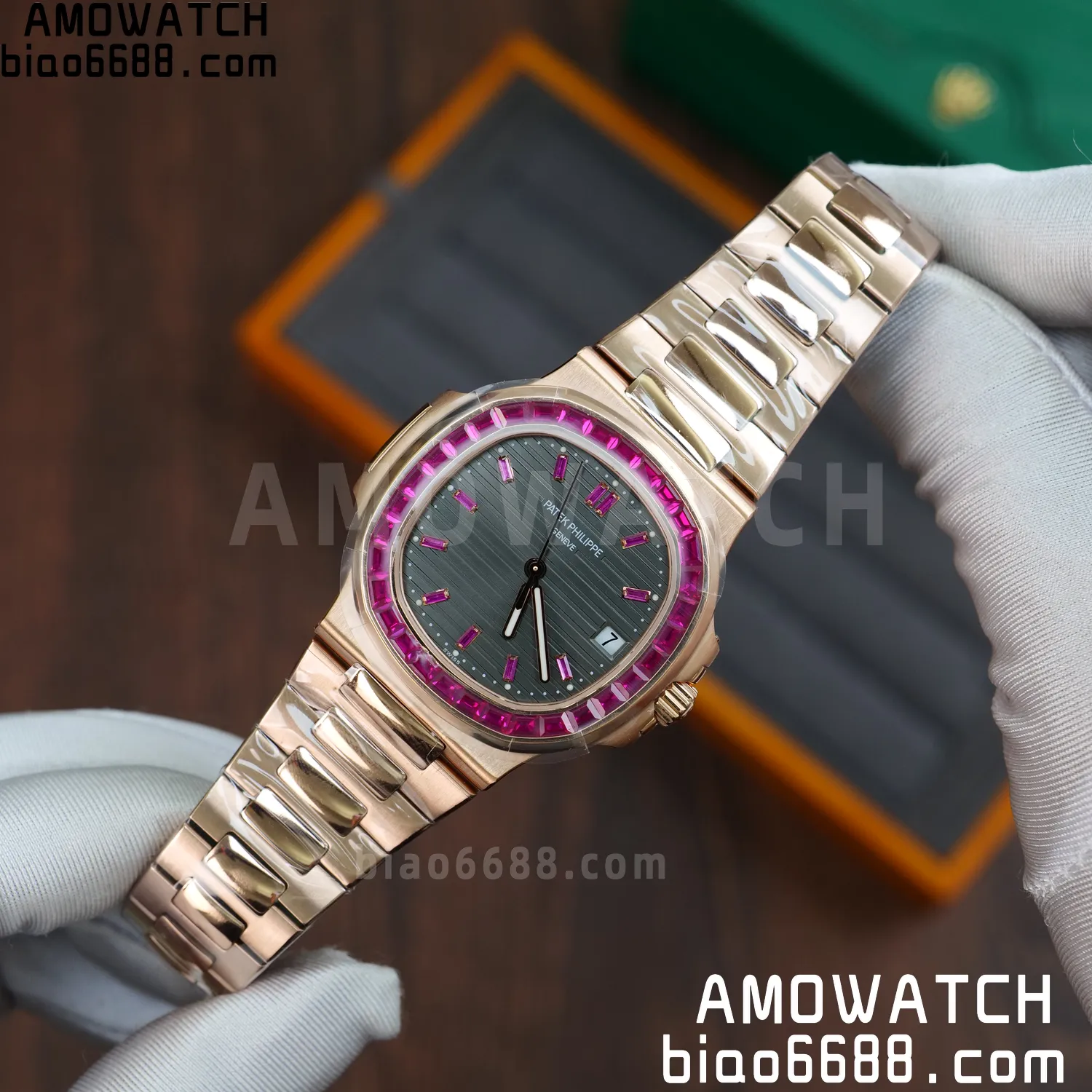 Patek Philippe Nautilus 5711 GR Factory 1:1 Best Edition Watch Asian Clone Calibre 324 59 883f2d29c0ae295 AMO Watch