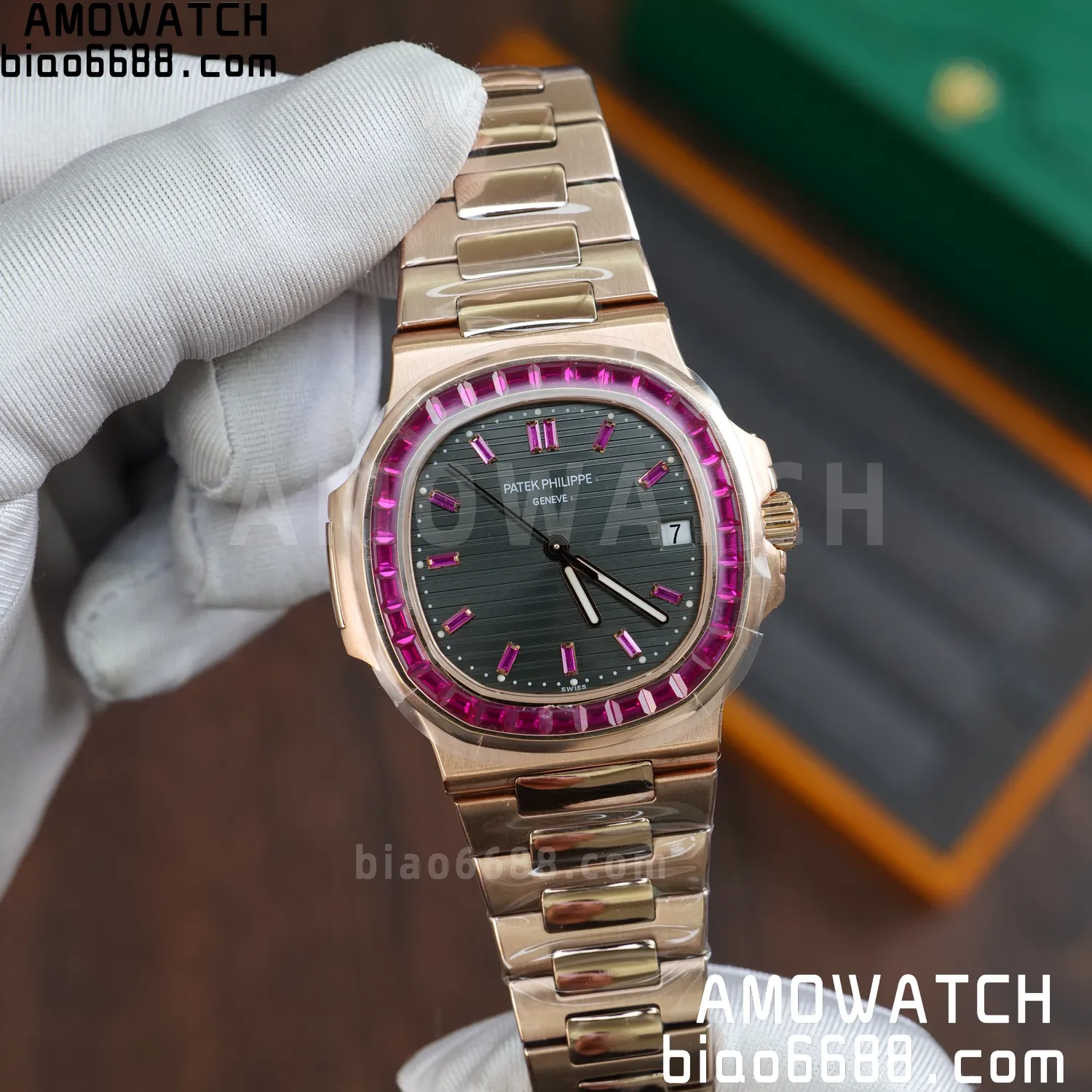 Patek Philippe Nautilus 5711 GR Factory 1:1 Best Edition Watch Asian Clone Calibre 324 58 96b08d83552cdec AMO Watch